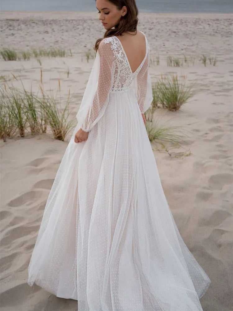 Beach Boho Wedding Dress