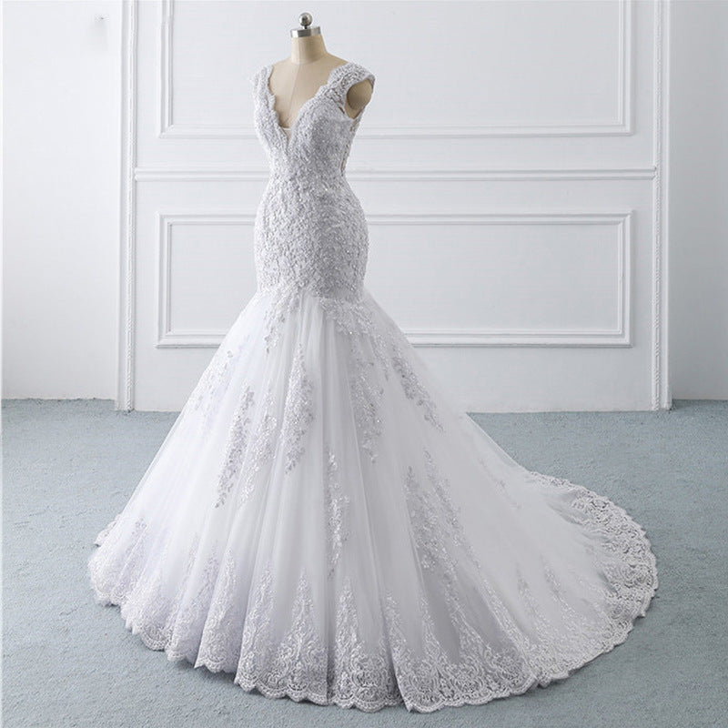 Mermaid tail wedding Dress