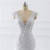 Mermaid Fishtail Wedding Dress - French Retro