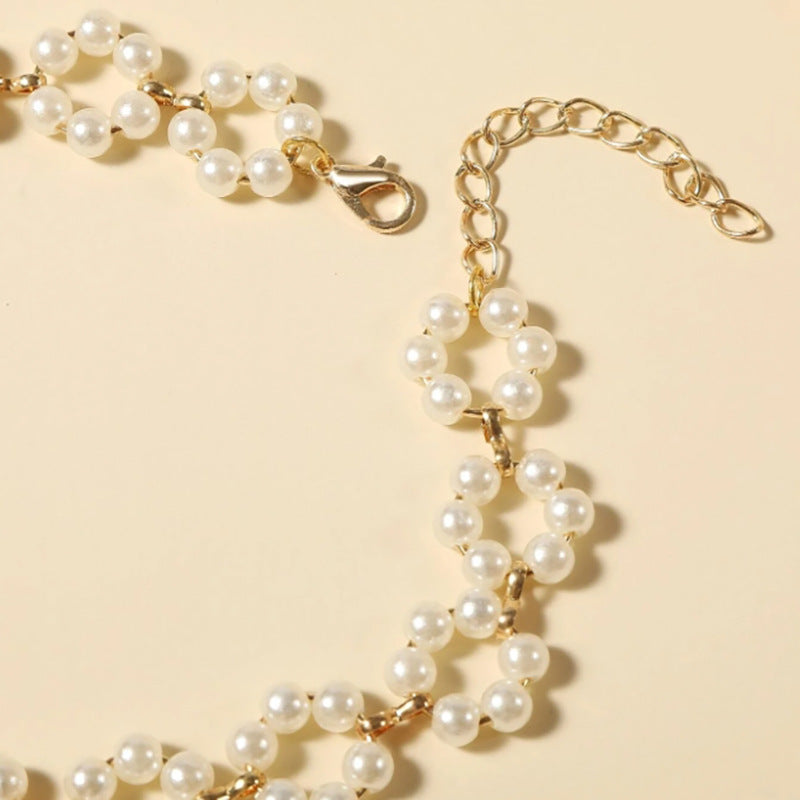 Pearl Flowers Chocker Necklace