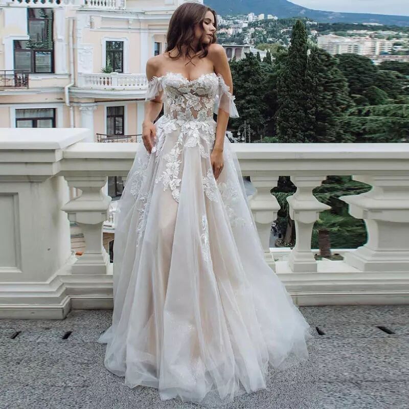 Top Lace Ethereal Wedding Dress