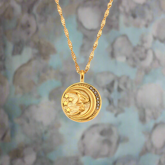 gold coin necklace