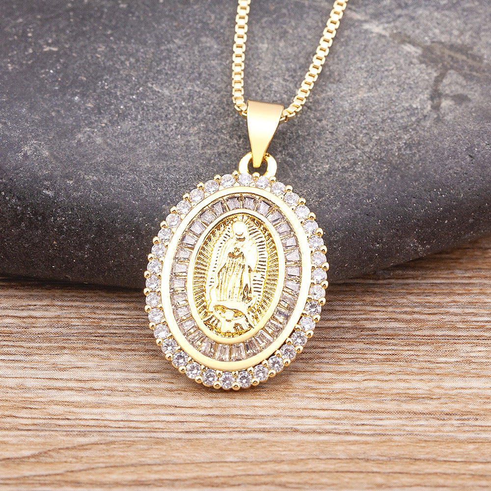 Vintage Virgin Mary Necklace