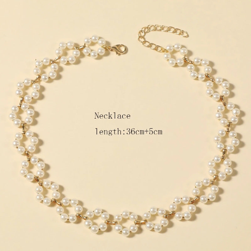 Pearl Flowers Chocker Necklace