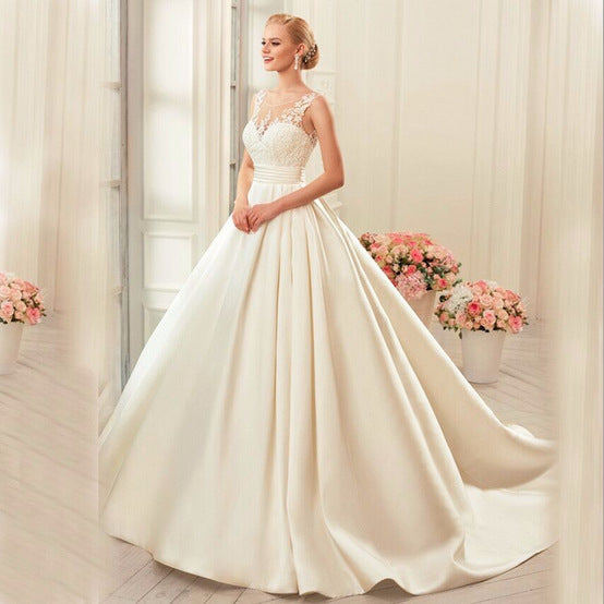 NEW Spring Satin Wedding Dress