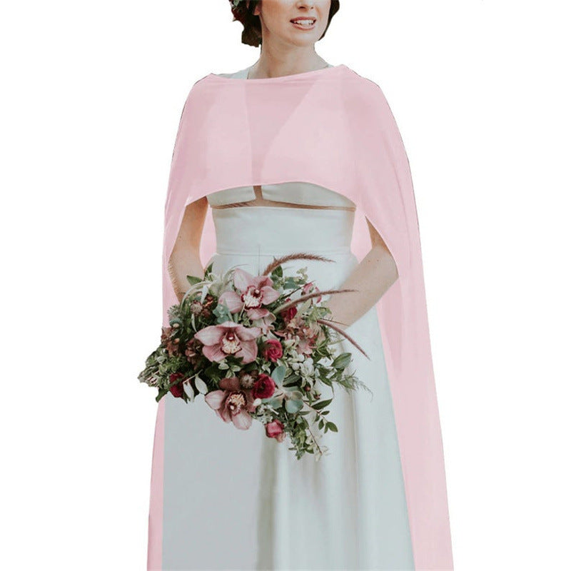 Bridal Shawl Chiffon Cape