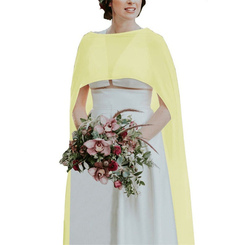 Bridal Shawl Chiffon Cape