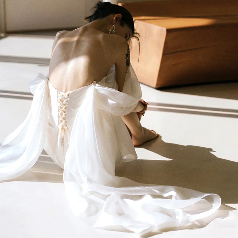 Back Short Wedding Dress