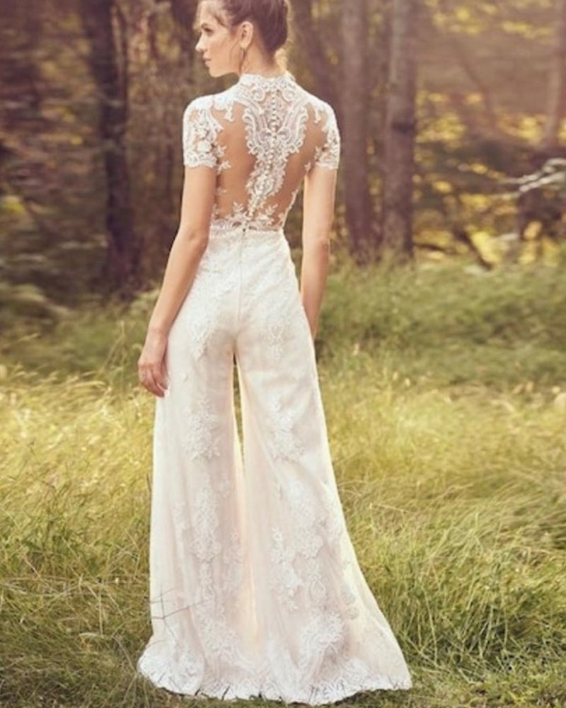 Back Wedding Jumpsuit