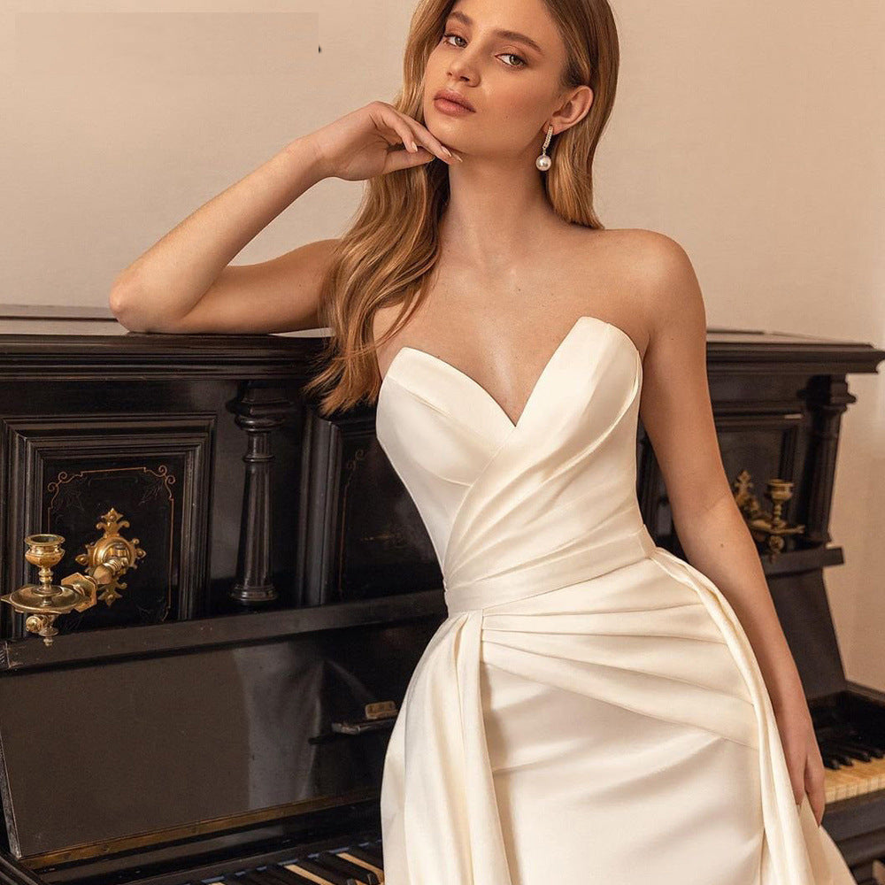 Hand Satin Wedding dress