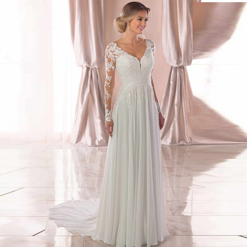 Lace Chiffon Wedding gown