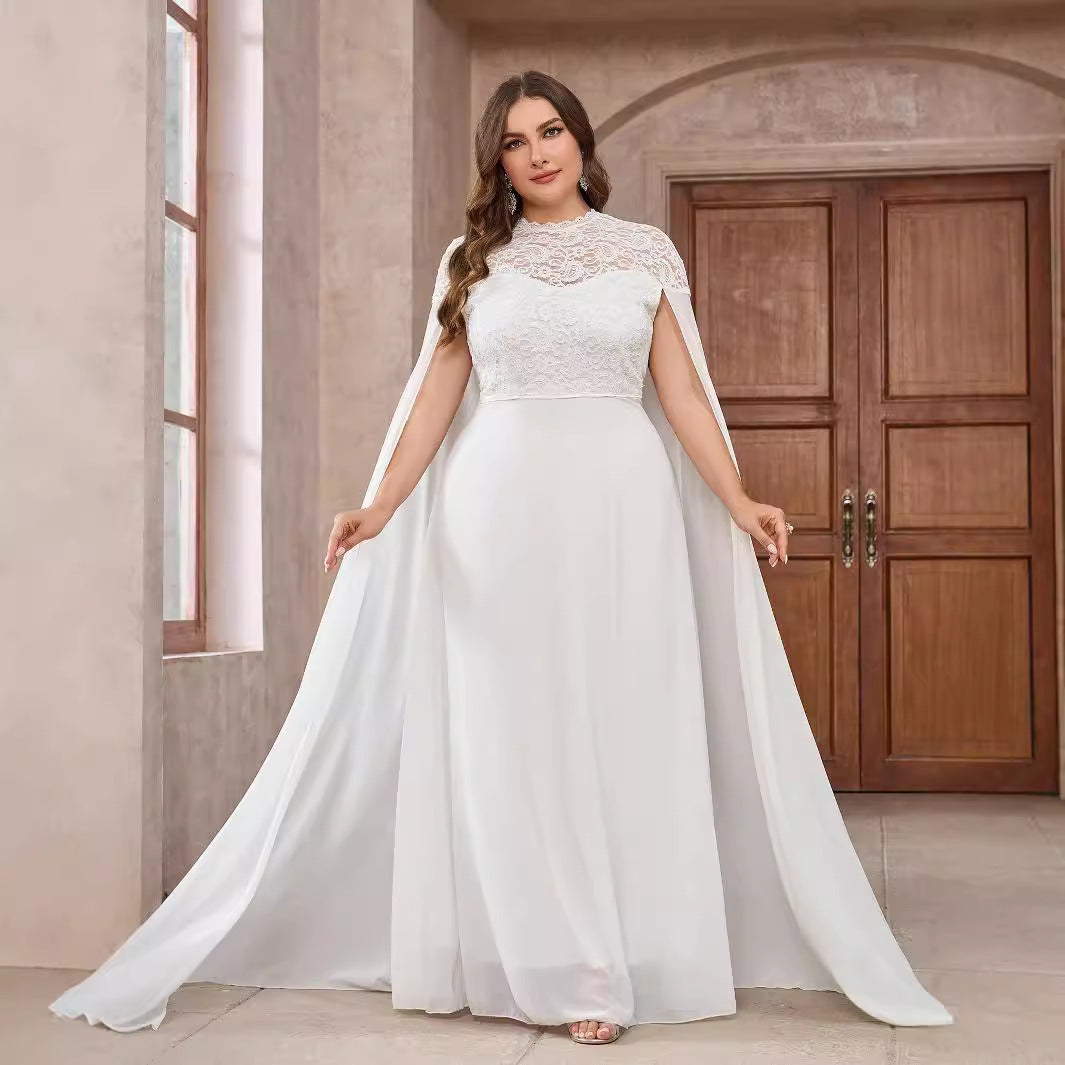 Fairytail cape Wedding Dress