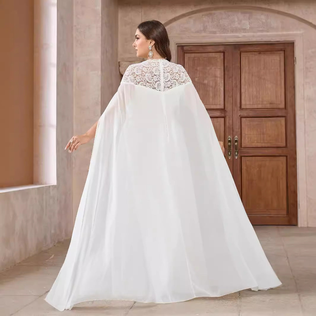 Fairytail cape Wedding Dress