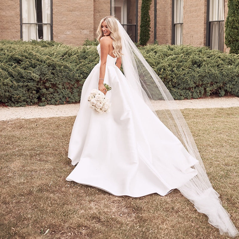 Satin Sweetheart Wedding Dress