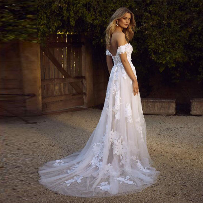 Off Shoulder Wedding Dress