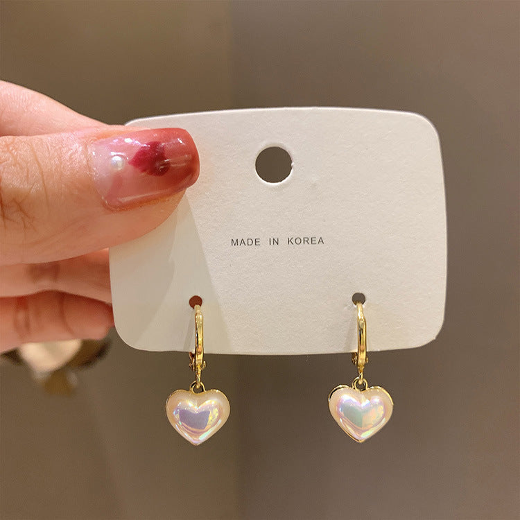 Pearl heart earrings 3