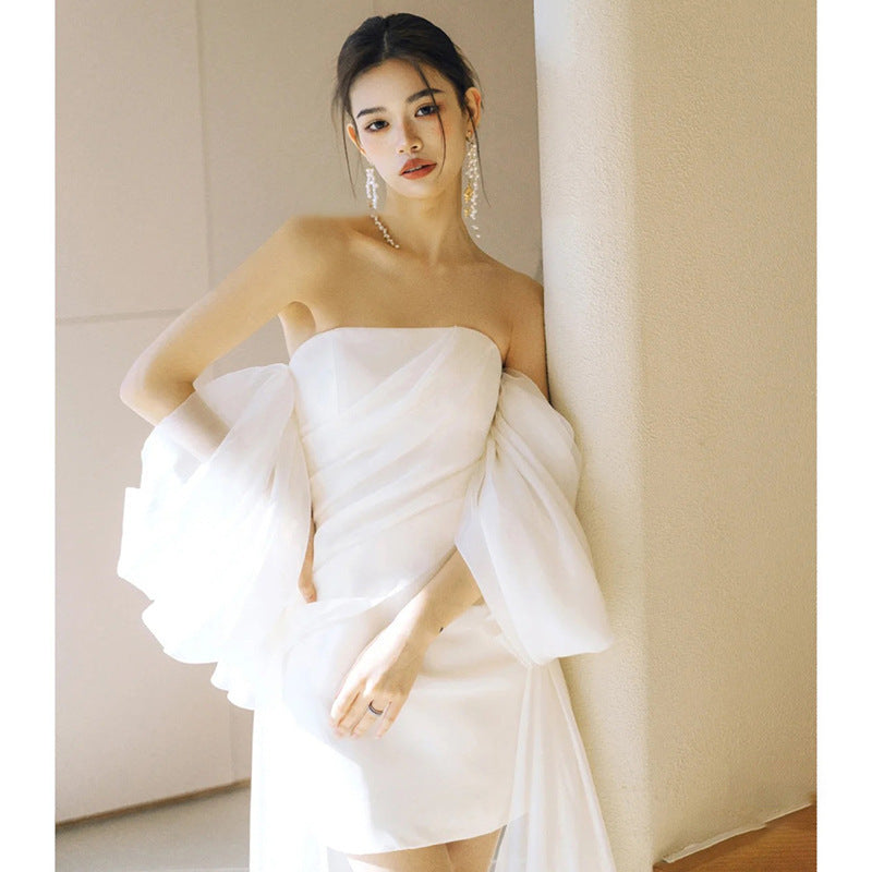 Tulle Short Wedding Dress
