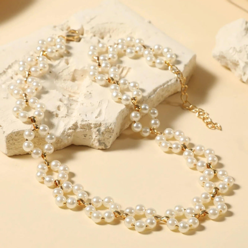 Pearl Flowers Chocker Necklace