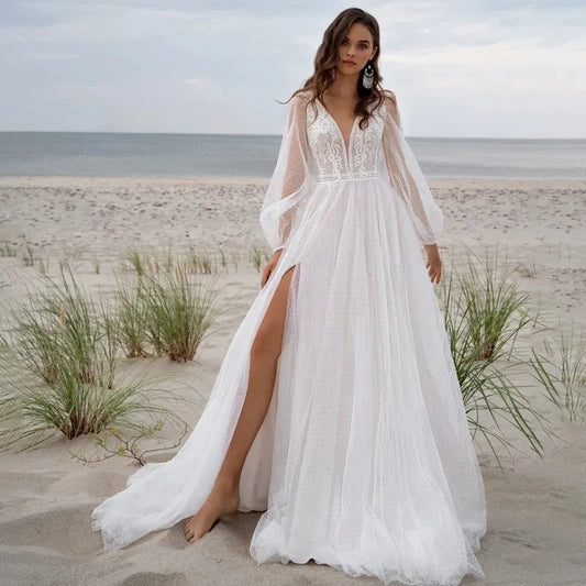Beach Boho Wedding Dress
