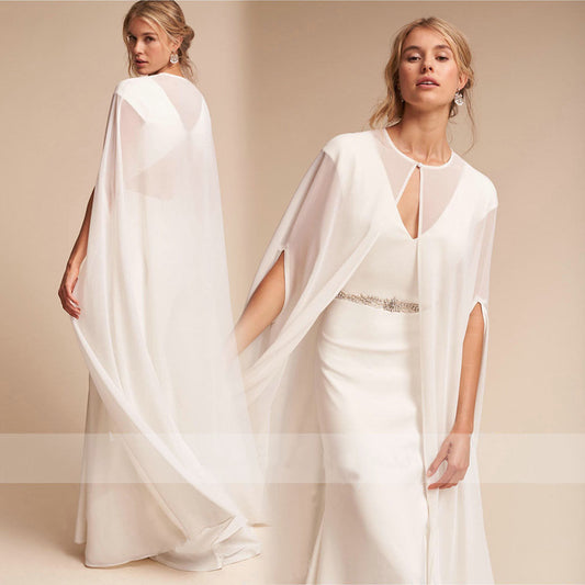 Ladies Wedding Chiffon Cape